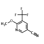 CAS#: 887707-29-1， 6-Methoxy-5-(trifluoromethyl)nicotinonitrile