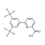 CAS#: 887982-70-9， 6-[3,5-Bis(trifluoromethyl)phenyl]-2-pyridinecarboxylic acid