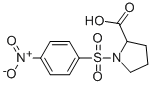 结构式 CAS# 88867-96-3, 1-[(4-硝基苯基)磺酰基]吡咯烷-2-羧酸