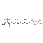 CAS#: 88887-99-4， (1E)-2-Diazonio-3,3,3-trifluoro-1-{[(2E,6E)-8-{[hydroxy(phosphonooxy)phosphoryl]oxy}-2,6-dimethyl-2,6-octadien-1-yl]oxy}-1-propen-1-olate