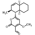 CAS#: 88899-61-0， 4-Methoxy-6-[(1R,2S,4aR,8aR)-2-methyl-1,2,4a,5,6,7,8,8a-octahydro-1-naphthalenyl]-2-oxo-2H-pyran-3-carbaldehyde