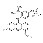 CAS#: 88914-40-3， N-{4-[(3-Chloro-5-methoxy-9-acridinyl)amino]-3-(dimethylamino)phenyl}methanesulfonamide