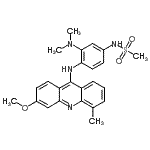 CAS#: 88914-42-5， N-{3-(Dimethylamino)-4-[(3-methoxy-5-methyl-9-acridinyl)amino]phenyl}methanesulfonamide