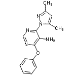 CAS#: 889985-51-7， 4-(3,5-dimethylpyrazol-1-yl)-6-phenoxy-pyrimidin-5-amine