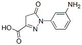 structure of CAS# 89-26-9, 1-(3-Aminophenyl)-4,5-Dihydro-5-Oxo-1H-Pyrazole-3-Carboxylic Acid;1-(3-Aminophenyl)-5-Keto-4H-Pyrazole-3-Carboxylic Acid;1-(M-Aminophenyl)-5-Oxo-2-Pyrazoline-3-Carboxylic Acid;1-(Meta-Aminophenyl)-5-Oxo-2-Pyrazoline-3-Carboxylic Acid