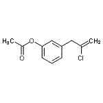 structure of CAS# 890097-79-7, 3-(2-Chloro-2-propen-1-yl)phenyl acetate;3-(3-Acetoxyphenyl)-2-chloro-1-propene