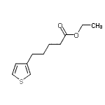 structure of CAS# 890098-01-8, Ethyl 5-(3-thienyl)pentanoate;ethyl 5-(3-thienyl)pentanoate