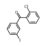 structure of CAS# 890098-15-4, (2-Chlorophenyl)(3-iodophenyl)methanone;2-Chloro-3'-iodobenzophenone;MFCD02260368