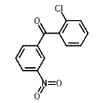 structure of CAS# 890098-19-8, (2-Chlorophenyl)(3-nitrophenyl)methanone;2-(2-Chloroacetamido)-5-Nitro-2'-Chlorobenzophenone;2-Chloro-3'-nitrobenzophenone