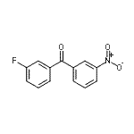 structure of CAS# 890098-21-2, (3-Fluorophenyl)(3-nitrophenyl)methanone;3-fluoro-3'-nitrobenzophenone