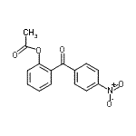 structure of CAS# 890098-34-7, 2-(4-Nitrobenzoyl)phenyl acetate;2-Acetoxy-4'-nitrobenzophenone