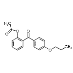 structure of CAS# 890098-54-1, 2-(4-Propoxybenzoyl)phenyl acetate;2-Acetoxy-4'-propoxybenzophenone