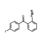 structure of CAS# 890098-79-0, 2-(4-Iodobenzoyl)benzonitrile;2-Cyano-4'-iodobenzophenone