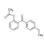 structure of CAS# 890098-85-8, 2-(4-Methoxybenzoyl)phenyl acetate;2-Acetoxy-4'-methoxybenzophenone