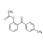 structure of CAS# 890098-91-6, 2-(4-Methylbenzoyl)phenyl acetate;2-Acetoxy-4'-methylbenzophenone