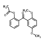 structure of CAS# 890098-92-7, 2-(2,5-Dimethoxybenzoyl)phenyl acetate;2-Acetoxy-2',5'-methoxybenzophenone