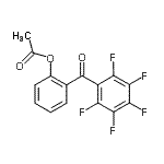 structure of CAS# 890099-21-5, 2-(Pentafluorobenzoyl)phenyl acetate;2-Acetoxy-2',3',4',5',6'-pentafluorobenzophenone