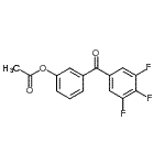 结构式 CAS# 890099-23-7, 3-(3,4,5-三氟苯甲酰)苯基乙酸酯