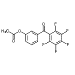 structure of CAS# 890099-26-0, 3-(Pentafluorobenzoyl)phenyl acetate;3-Acetoxy-2',3',4',5',6'-pentafluorobenzophenone
