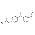 结构式 CAS# 890099-29-3, 4-(3-甲氧基苯甲酰基)苯基乙酸酯
