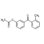 structure of CAS# 890099-30-6, 3-(2-Methylbenzoyl)phenyl acetate;3-Acetoxy-2'-methylbenzophenone