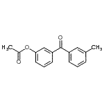 structure of CAS# 890099-33-9, 3-(3-Methylbenzoyl)phenyl acetate;3-Acetoxy-3'-methylbenzophenone