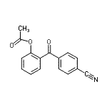 结构式 CAS# 890099-34-0, 2-(4-氰基苯甲酰基)苯基乙酸酯