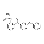 结构式 CAS# 890099-37-3, 2-(3-苯氧基苯甲酰基)苯基乙酸酯