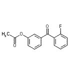 structure of CAS# 890099-45-3, 3-(2-Fluorobenzoyl)phenyl acetate;3-Acetoxy-2'-fluorobenzophenone