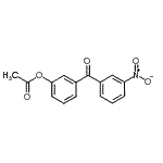 structure of CAS# 890099-77-1, 3-(3-Nitrobenzoyl)phenyl acetate;3-Acetoxy-3'-nitrobenzophenone