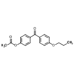 structure of CAS# 890099-85-1, 4-(4-Propoxybenzoyl)phenyl acetate;4-Acetoxy-4'-propoxybenzophenone