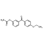 structure of CAS# 890100-00-2, 3-(4-Ethoxybenzoyl)phenyl acetate;3-Acetoxy-4'-ethoxybenzophenone