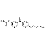 structure of CAS# 890100-04-6, 3-(4-Butoxybenzoyl)phenyl acetate;3-Acetoxy-4'-butoxybenzophenone