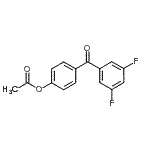 结构式 CAS# 890100-05-7, 4-(3,5-二氟苯甲酰)苯基乙酸酯