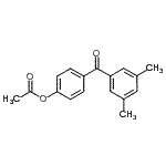结构式 CAS# 890100-37-5, 4-(3,5-二甲基苯甲酰)苯基乙酸酯