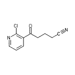 structure of CAS# 890100-76-2, 5-(2-Chloro-3-pyridinyl)-5-oxopentanenitrile;5-(2-Chloro-3-pyridyl)-5-oxovaleronitrile