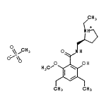 CAS#: 89020-43-9， (2S)-2-{[(3,5-Diethyl-2-hydroxy-6-methoxybenzoyl)amino]methyl}-1-ethylpyrrolidinium methanesulfonate