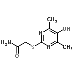 CAS#: 890641-01-7， 2-[(5-Hydroxy-4,6-dimethyl-2-pyrimidinyl)sulfanyl]acetamide
