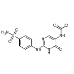 CAS#: 89074-09-9， {6-Oxo-2-[(4-sulfamoylphenyl)amino]-1,6-dihydro-5-pyrimidinyl}carbamic chloride