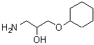 structure of CAS# 89100-83-4, 1-Amino-3-(cyclohexyloxy)-2-propanol;1-Amino-3-(cyclohexyloxy)-2-propanol;1-Amino-3-cyclohexyloxy-propan-2-ol;1-Cyclohexyloxy-3-amino-2-propanol