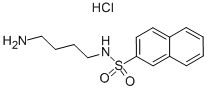structure of CAS# 89108-46-3, N-(4-Aminobutyl)-2-Naphthalenesulfonamide Hydrochloride;N-(4-Aminobutyl)-2-Naphthalenesulfonamide Monohydrochloride;N-(4-AMINOBUTYL)-2-NAPHTHALENESULPHONAMIDE HYDROCHLORIDE;N-(4-AMINOBUTYL)-2-NAPHTHALENESULFONAMIDE HYDROCHLORIDE