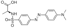 structure of CAS# 89131-10-2, Dabsyl-L-Alanine;N-[[4-[[4-(Dimethylamino)Phenyl]Azo]Phenyl]Sulfonyl]-L-Alanine;4-Dimethylaminoazobenzene-4'-Sulfonyl-L-Alanine Dbs-Ala-OH;4-DIMETHYLAMINOAZOBENZENE-4'-SULFONYL-L-ALANINE