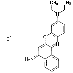 CAS#: 89168-53-6， 5-Amino-N,N-diethyl-9H-benzo[a]phenoxazin-9-iminium chloride