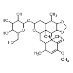 CAS#: 89200-07-7， 11-Methoxy-4,7b,9,12a-tetramethyl-12-oxo-3a,4,4a,5,6,7a,7b,8,8a,9,12,12a,12b,12c-tetradecahydro[1,3]benzodioxolo[6,5,4-de]benzo[g]chromen-6-yl hexopyranoside