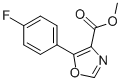 structure of CAS# 89204-90-0, Methyl 5-(4-Fluorophenyl)Oxazole-4-Carboxylate;5-(4-Fluoro-Phenyl)-Oxazole-4-Carboxylic Acid Methyl Ester;Methyl 5-(4-Fluorophenyl)Oxazole-4-Carboxylate