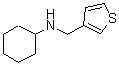 结构式 CAS# 892592-33-5, N-(3-噻吩基甲基)环己胺