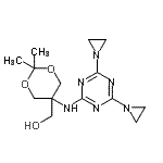 CAS#: 89286-76-0， (5-{[4,6-Bis(1-aziridinyl)-1,3,5-triazin-2-yl]amino}-2,2-dimethyl-1,3-dioxan-5-yl)methanol