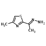 CAS#: 893417-79-3， 2-[(1E)-Ethanehydrazonoyl]-4-methyl-1,3-thiazole