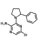 CAS#: 893612-01-6， 5-Bromo-3-(2-phenyl-1-pyrrolidinyl)-2-pyrazinamine