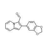 CAS#: 893612-89-0， 2-(1,3-Benzodioxol-5-yl)-3-indolizinecarbaldehyde
